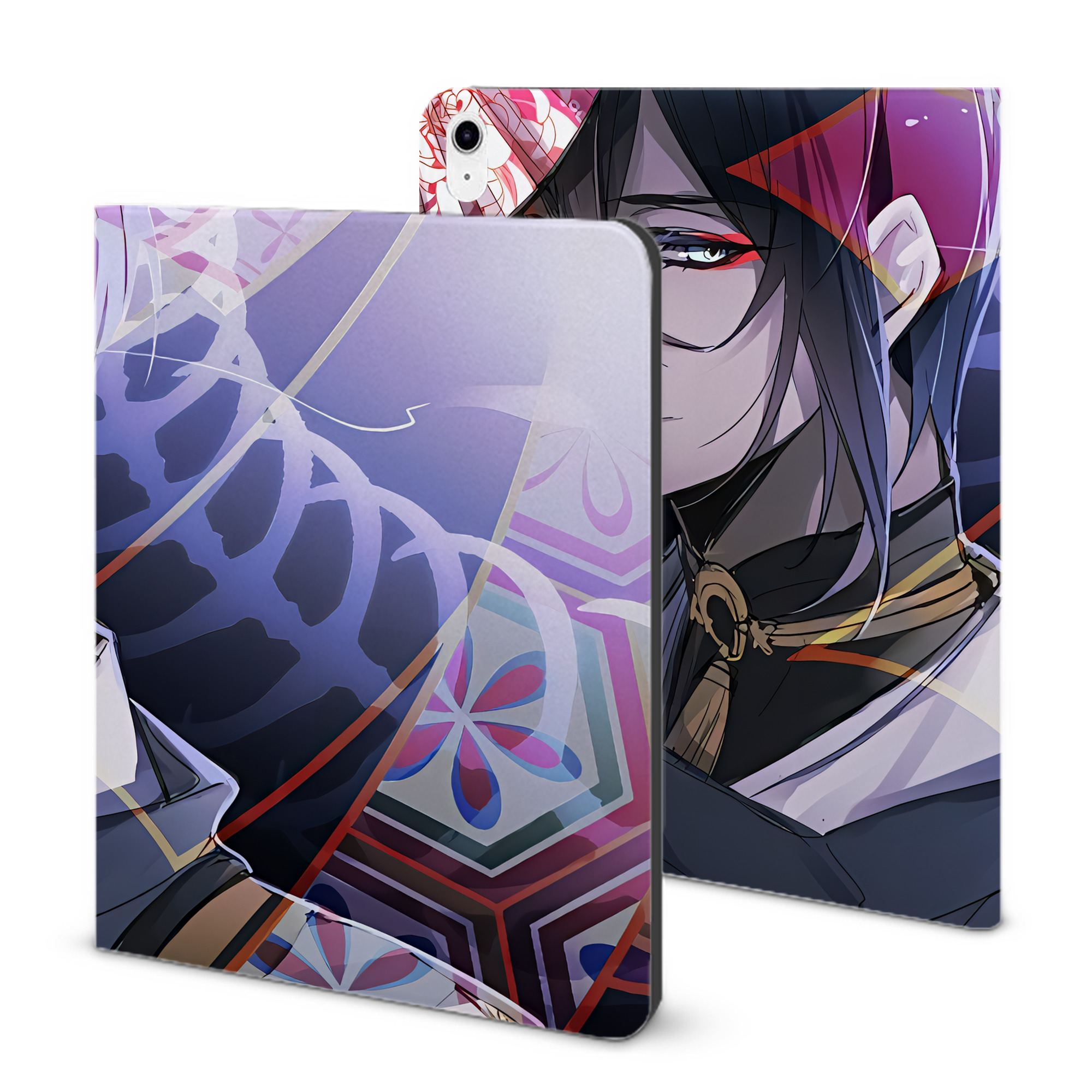 （画像用） 刀剣乱舞 Touken Ranbu IPad ケース ブック型 PUレザー TPU 耐衝撃 軽量 薄型 ペン収納なし 全面保護 IPad 各モデル対応